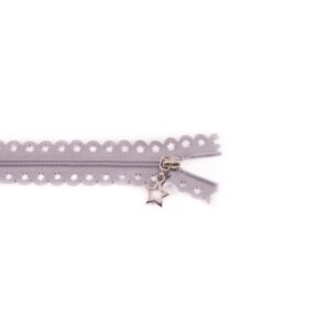Rits met sterretje 25 cm - 577 grijs