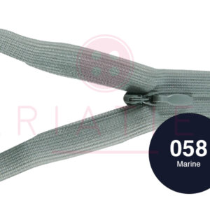 Blinde rits 15 cm - 058 marine