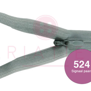 Blinde rits 22 cm - 524 fel fuxia