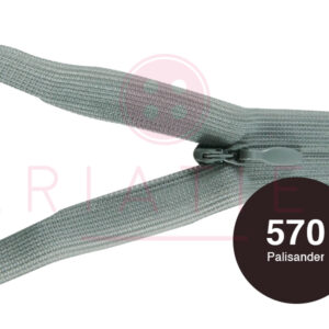 Blinde rits 12 cm - 570 donker bruin