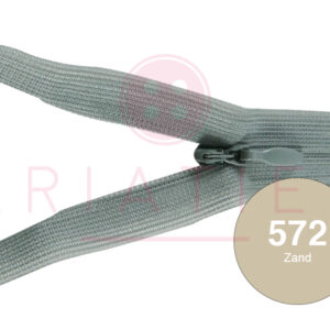 Blinde rits 12 cm - 572 zand