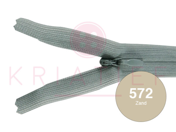 Blinde rits 12 cm - 572 zand