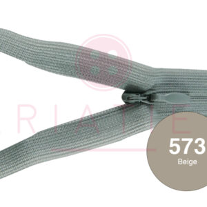 Blinde rits 12 cm - 573 beige