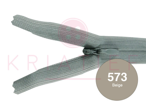 Blinde rits 12 cm - 573 beige