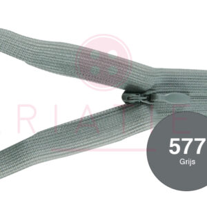 Blinde rits 15 cm - 577 grijs