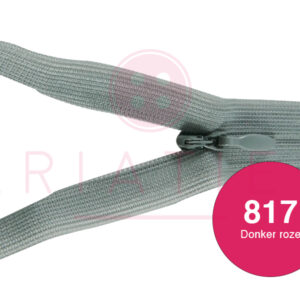 Blinde rits 12 cm - 817 donker roze