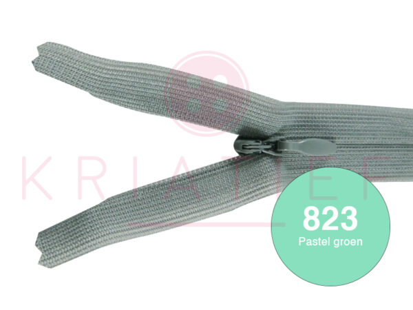Blinde rits 20 cm - 823 pastel groen