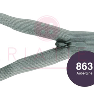 Blinde rits 12 cm - 863 aubergine