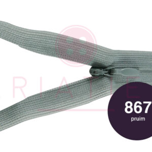Blinde rits 12 cm - 867 pruim