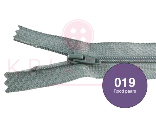 Broekrits 20cm ndb - 019 rood/paars