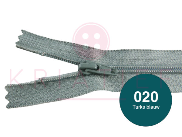 Broekrits 18cm ndb 020 turks blauw