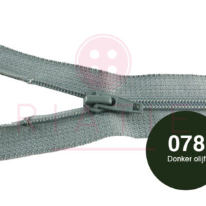 Broekrits 18cm ndb 078 donker olijf