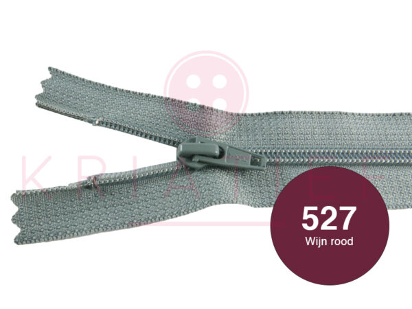 Broekrits 15cm ndb - 527 wijn rood