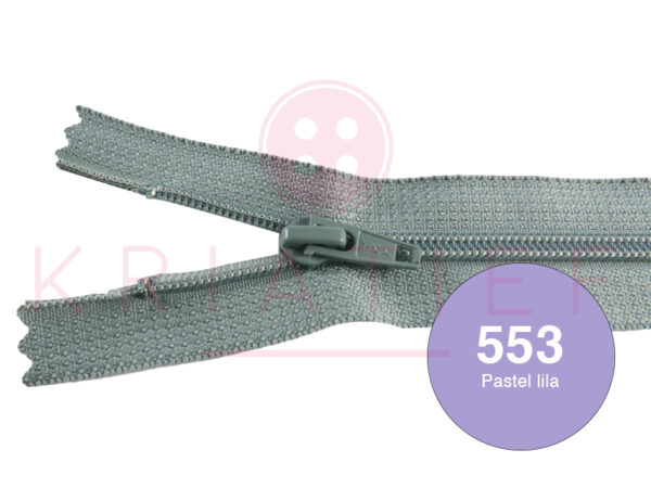 Broekrits 20cm ndb - 553 pastel lila