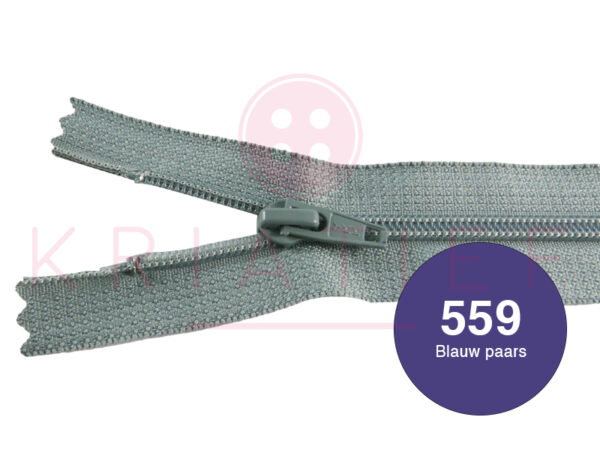 Broekrits 20cm ndb - 559 blauw/paars