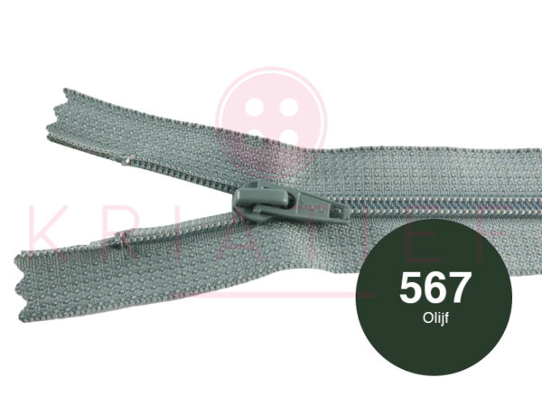 Broekrits 18cm ndb 567 olijf