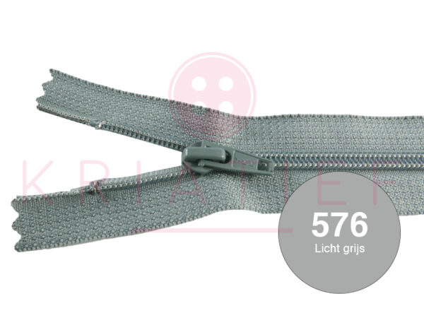 Broekrits 20cm ndb - 576 licht grijs