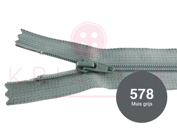 Broekrits 12cm ndb - 578 muis grijs