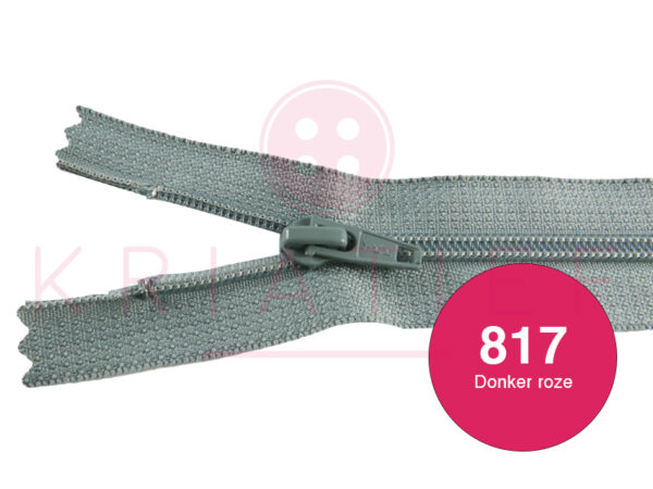 Broekrits 18cm ndb 817 donker roze