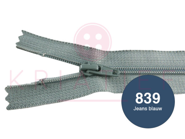 Broekrits 18cm ndb 839 jeans