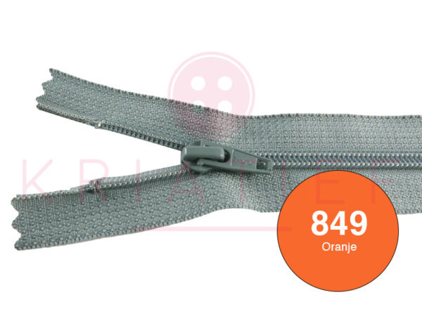 Broekrits 20cm ndb - 849 oranje