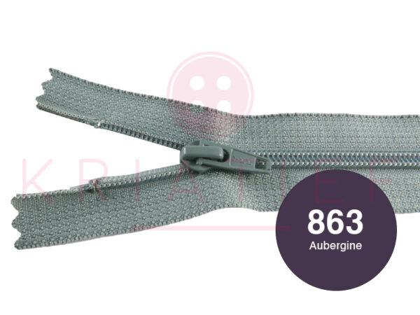 Broekrits 18cm ndb 863 aubergine