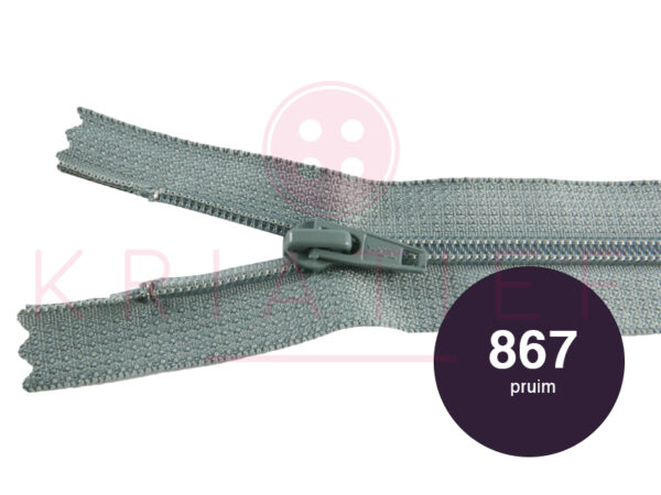 Broekrits 20cm ndb - 867 pruim