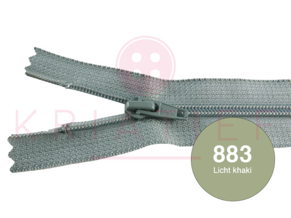 Broekrits 20cm ndb - 883 licht khaki
