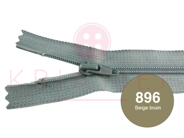 Broekrits 18cm ndb 896 beige/bruin