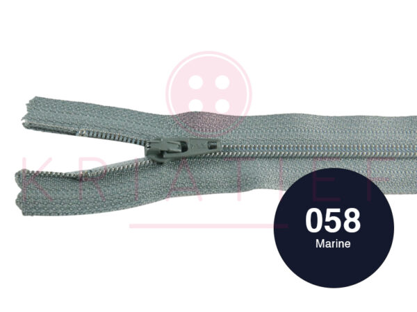 Japon rits 25 cm - 058 marine