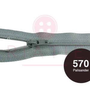 Japon rits 22 cm - 570 donker bruin